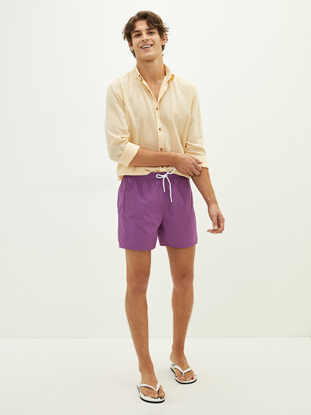 Short Length Basic Men's Swimming Shorts