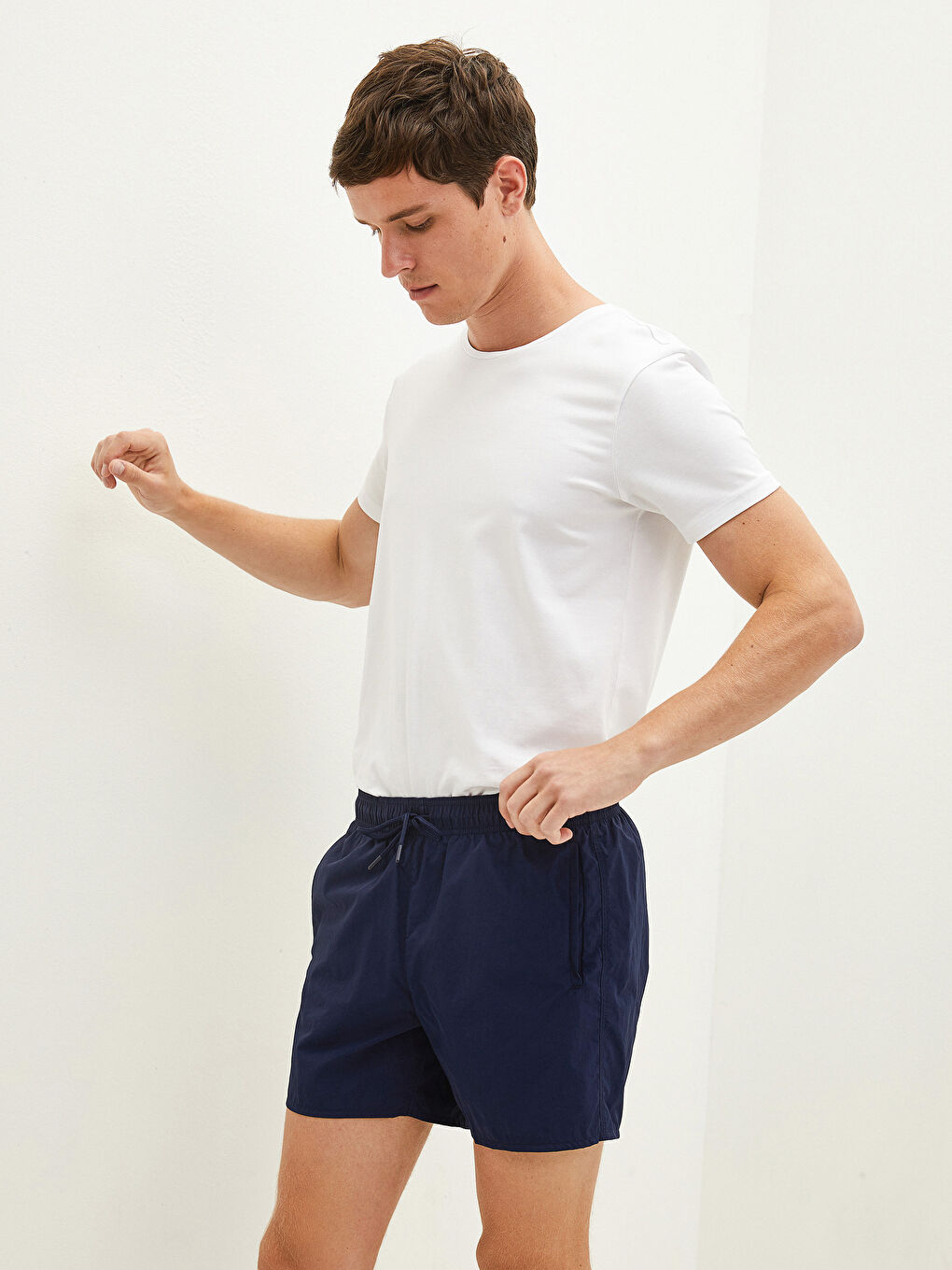 Short de Bain Basique Court Pour Hommes-4