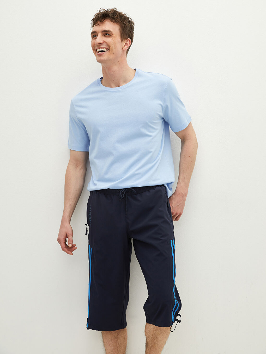 Below Knee Length Patterned Men's Swimming Shorts-2