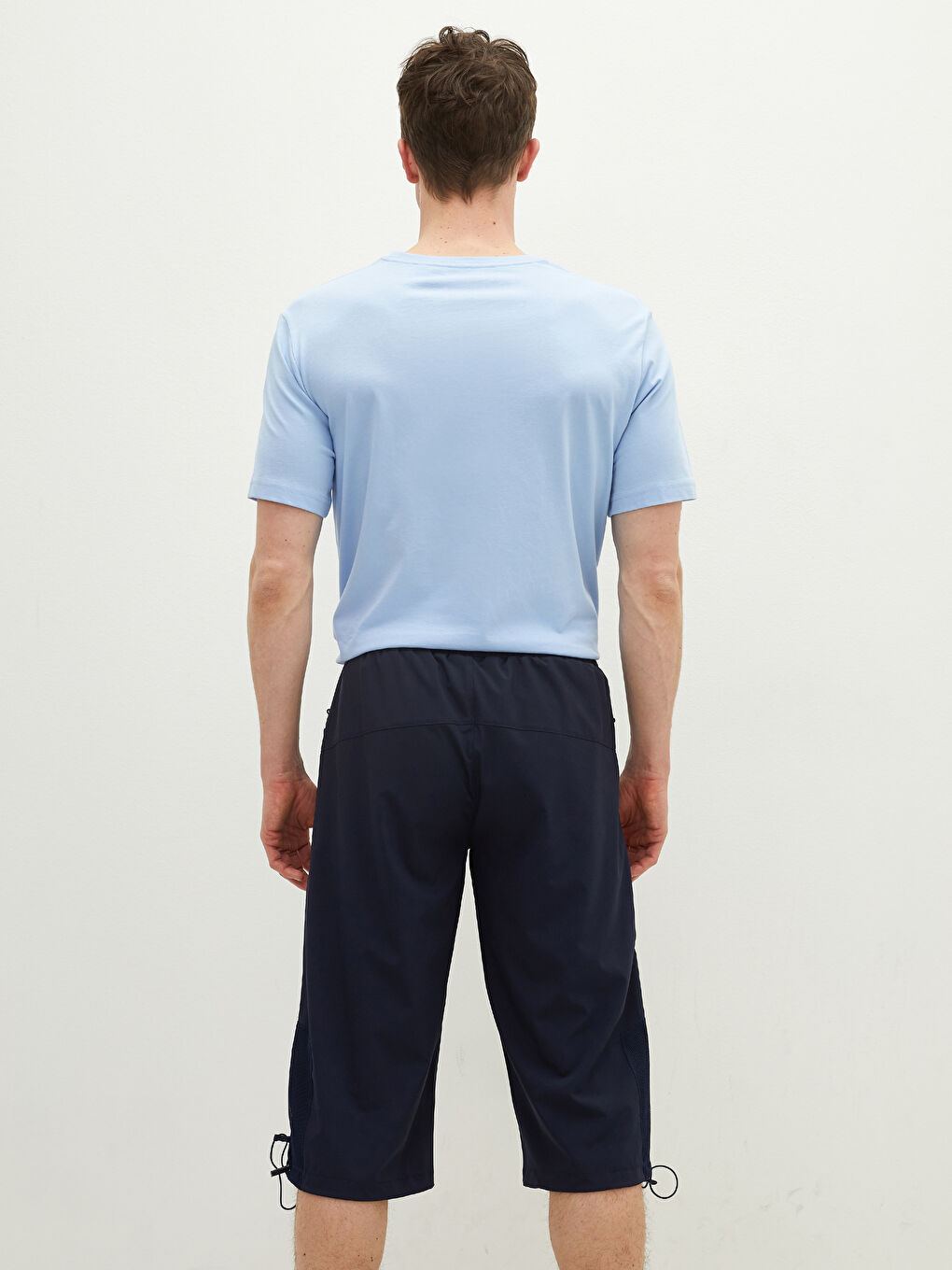 Below Knee Length Patterned Men's Swimming Shorts-3