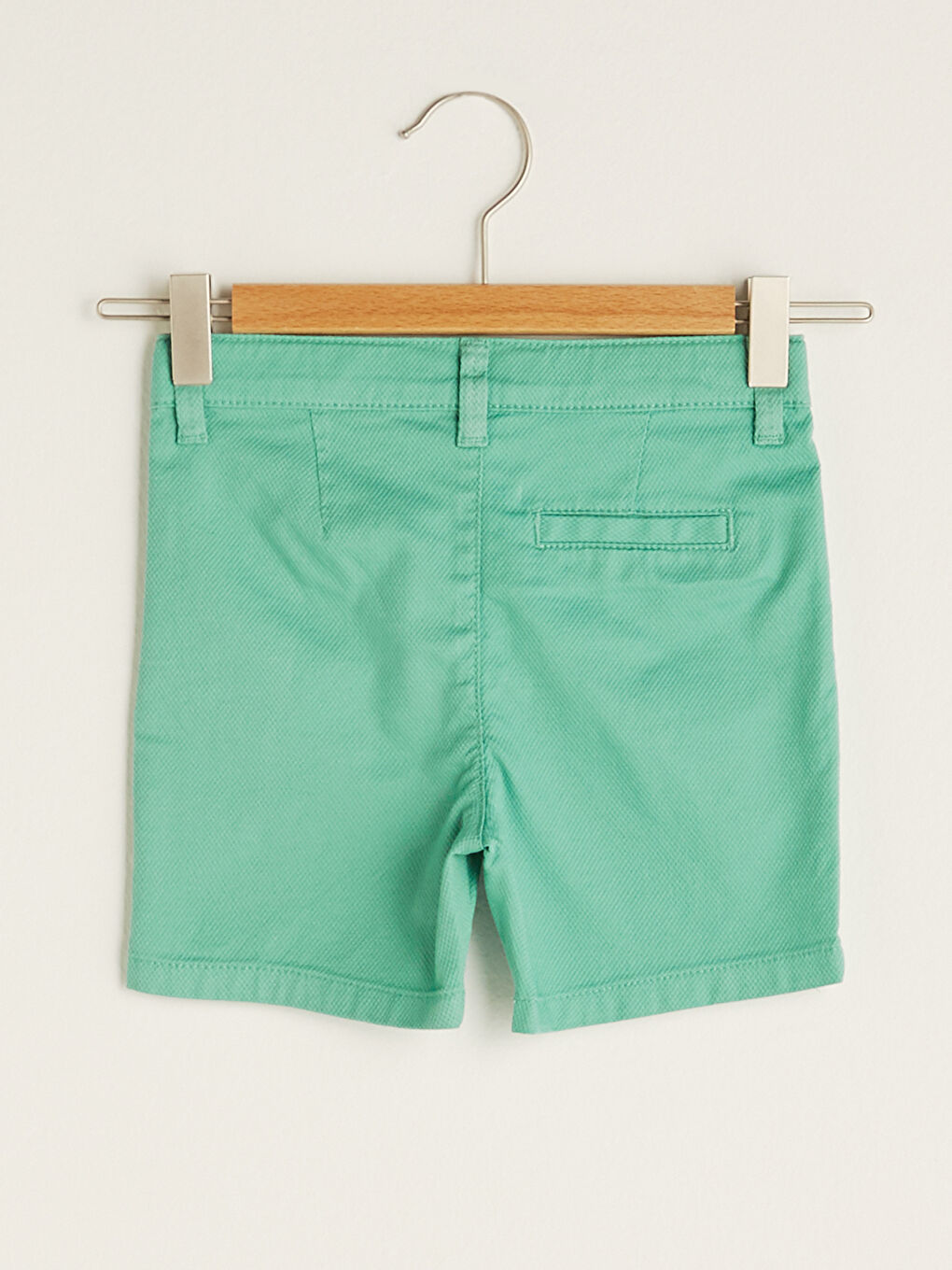 Yeşil Basic Pamuklu Erkek Bebek Şort-1