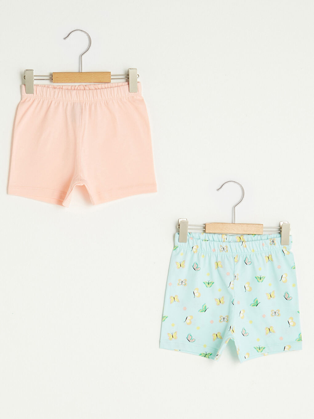 LCW baby Elastic Waist Cotton Baby Girl Pajama Bottoms 2-Pack -S18424Z1-LTZ