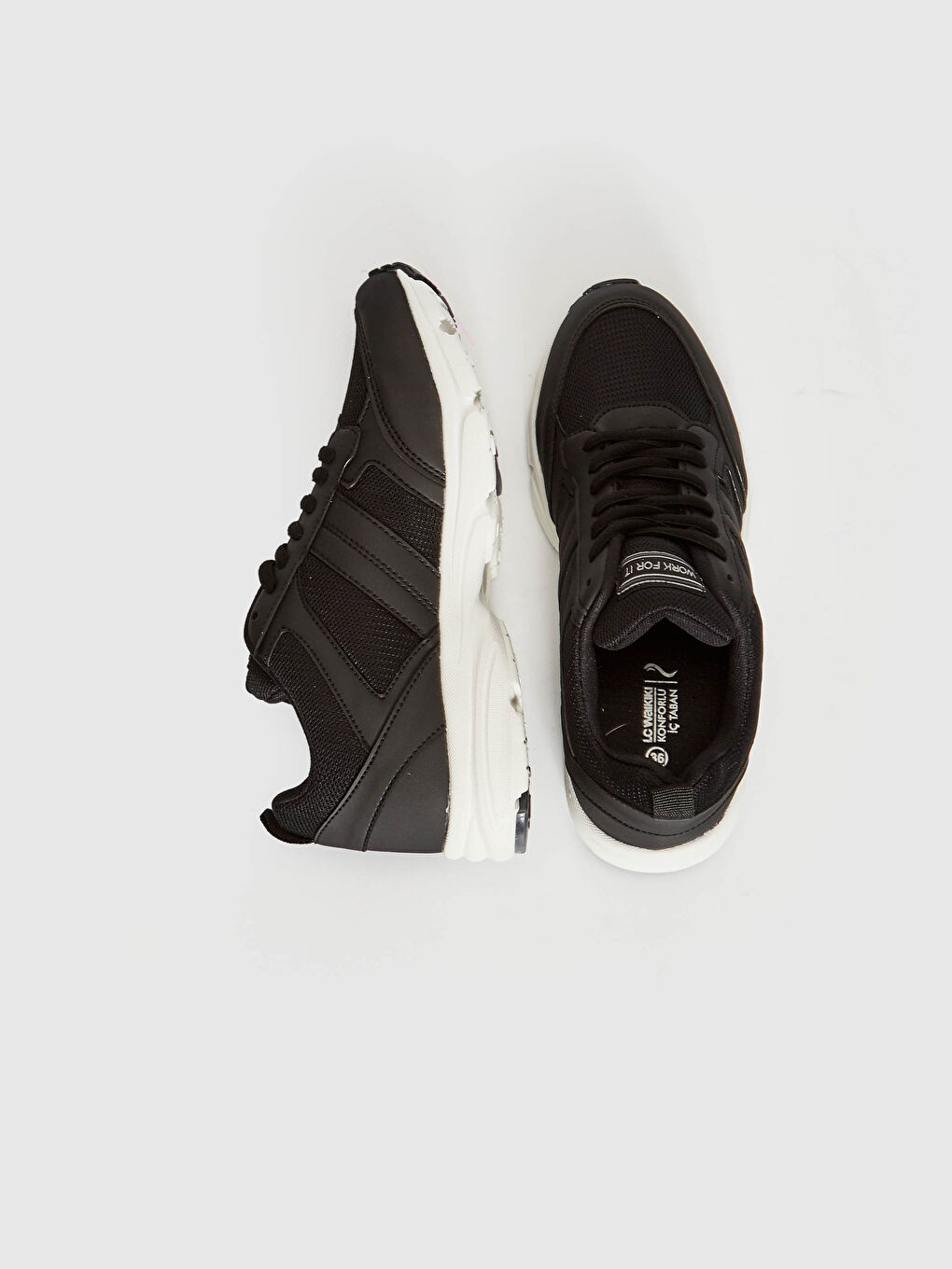 Siyah Kadın Aktif Spor Ayakkabı-2