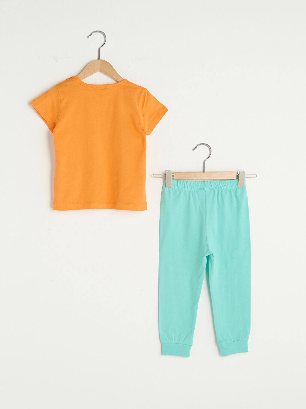 Ensemble de Pyjama Bébé Garçon en Coton Imprimé à Manches Courtes et Col Rond-1