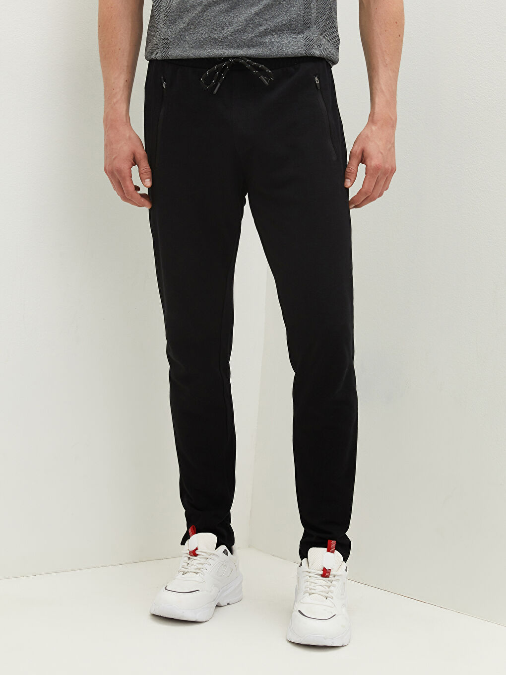 بنطلون رياضي اكتيف بقصة عادية من نسيج البيكيه-3