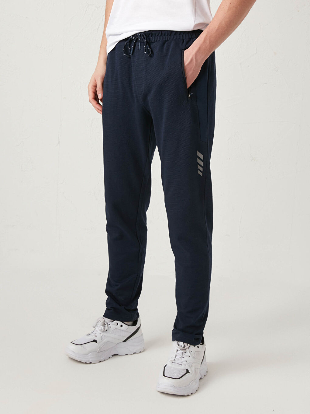 بنطلون رياضي اكتيف بقصة عادية من نسيج البيكيه-3