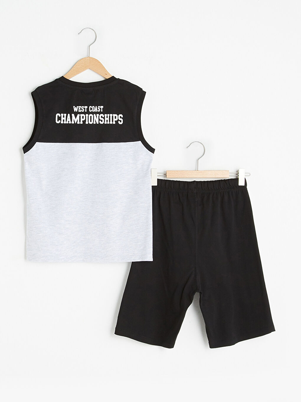 Crew Neck Printed Boys' Athlete and Shorts-1