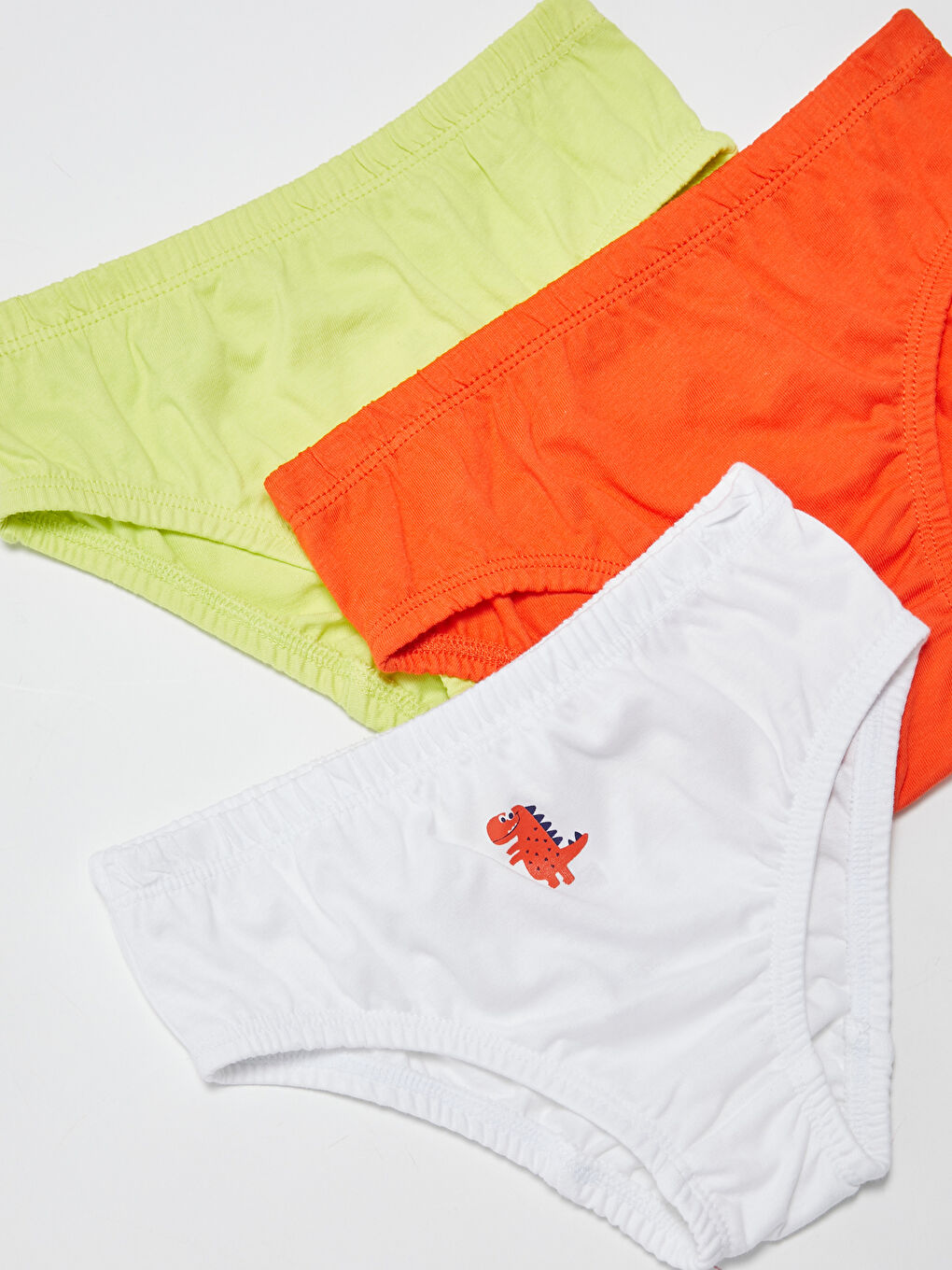 Beyaz Basic Pamuklu Erkek Bebek Külot 3'lü-1