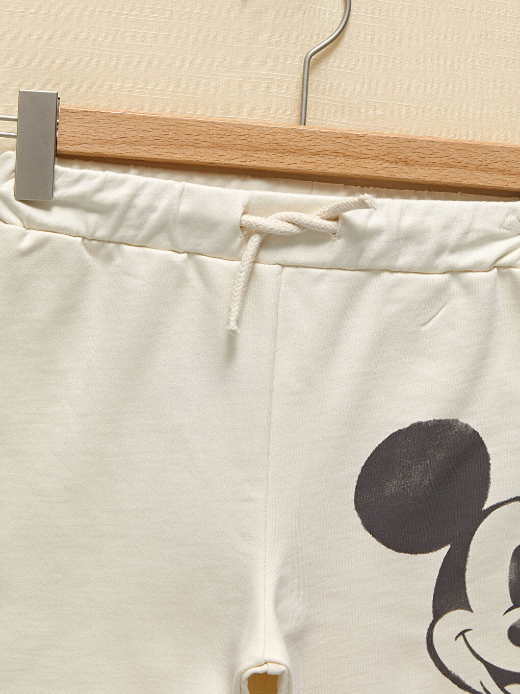 Elastic Waist Mickey Mouse Printed Baby Boys' Shorts-1