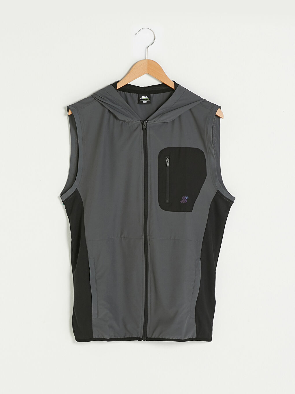 Men's Active Sports Vest with Standard Fit Hood-6