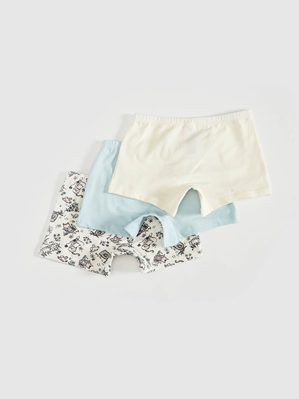 3-pack Girl's Cotton Boxers-1