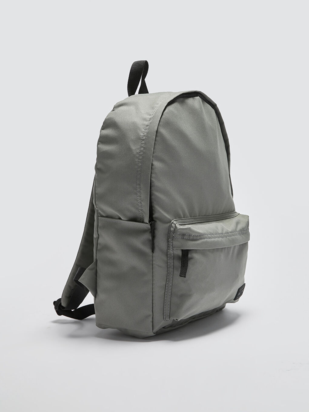 Gri Etiket Detaylı Erkek Sırt Çantası-3