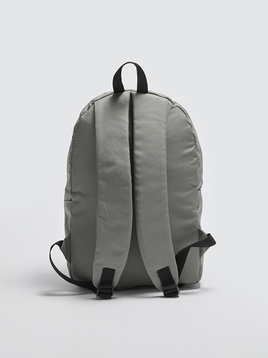 Gri Etiket Detaylı Erkek Sırt Çantası-4