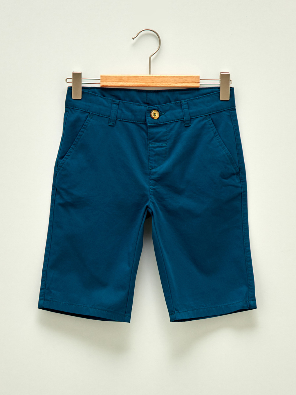 Petrol Basic Gabardin Erkek Çocuk Chino Roller