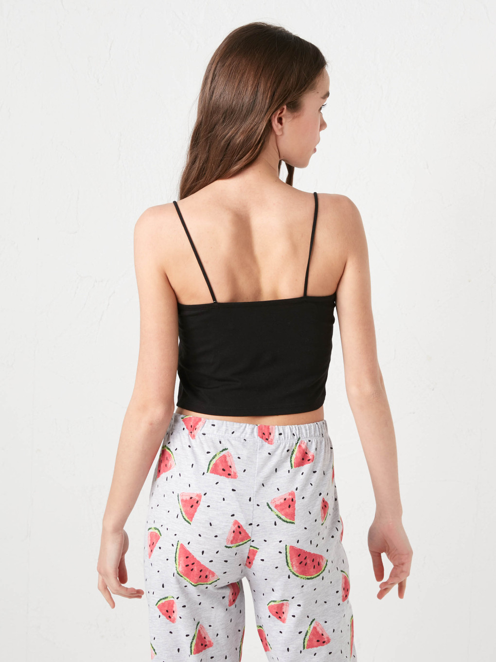 Square Neck Thin Strap Crop Athlete-4