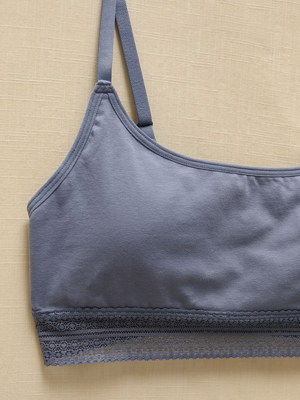 İndigo Balensiz Dolgusuz Dantelli Sütyen-1