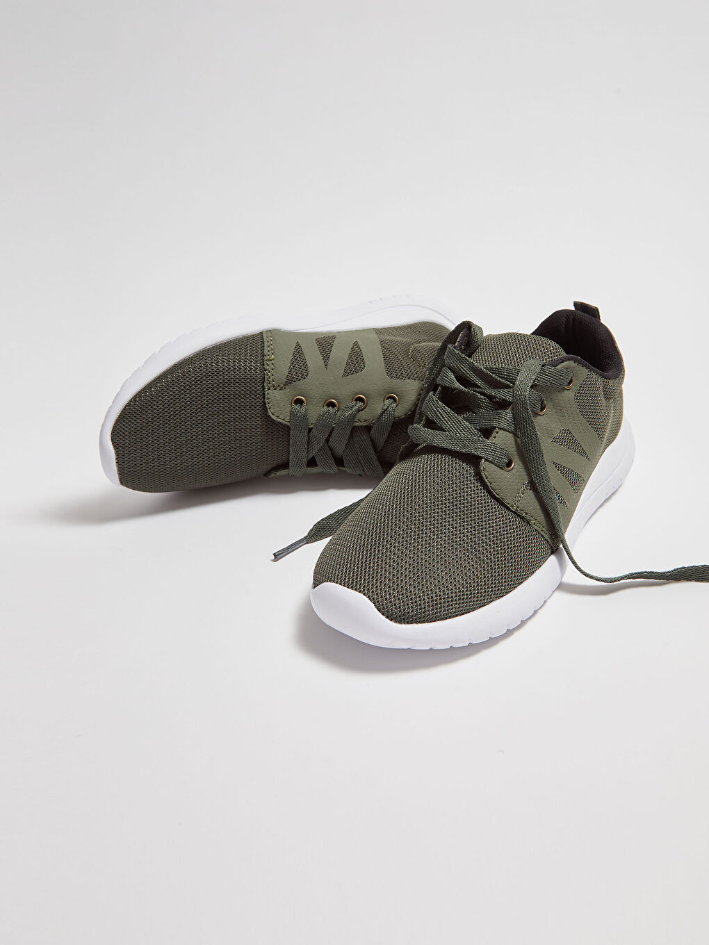 Haki Bağcıklı Erkek Çocuk Aktif Spor Ayakkabı-1