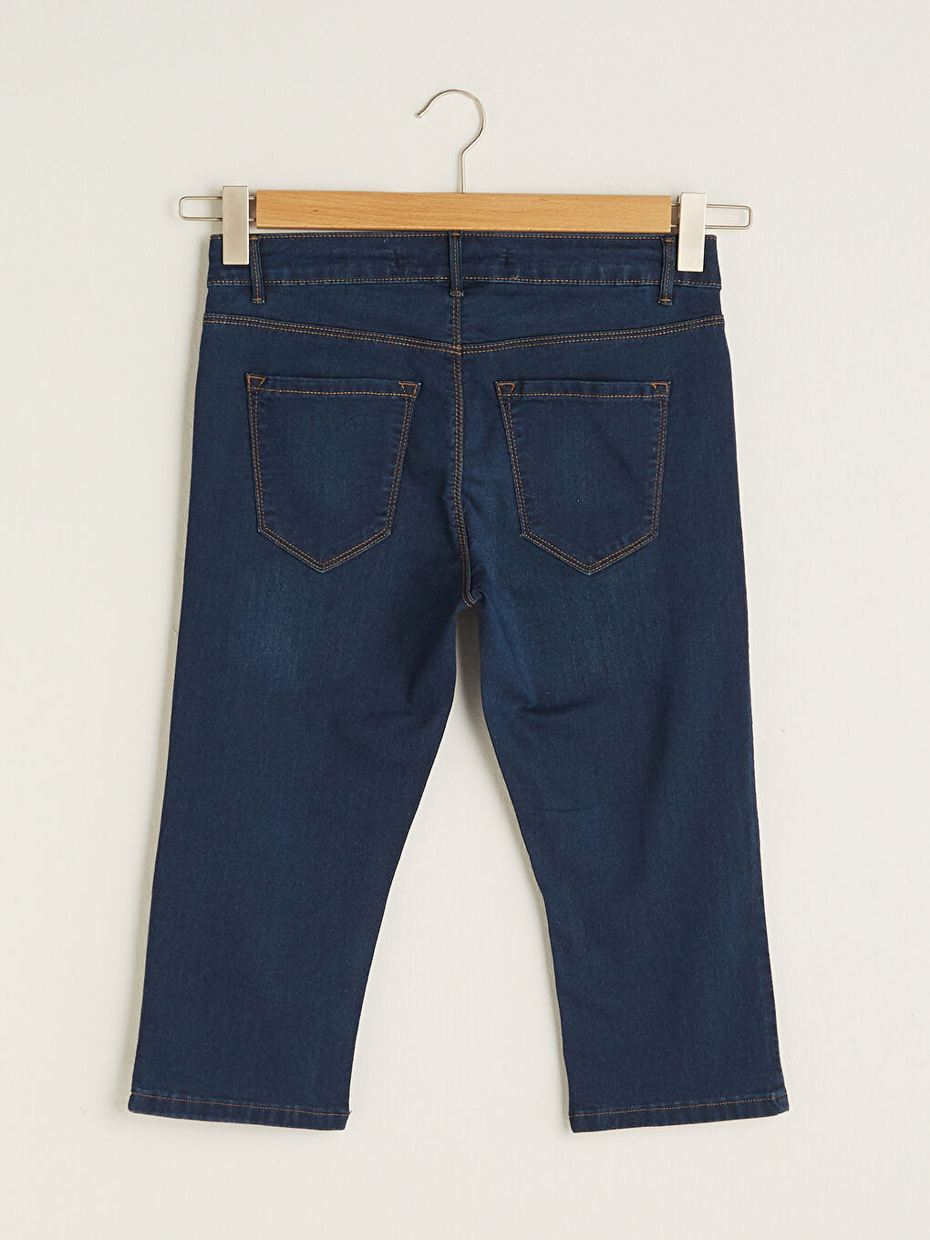 Normal Waist Slim Fit Pocket Detailed Woman Rodeo Jean Capri -S19055Z8-309