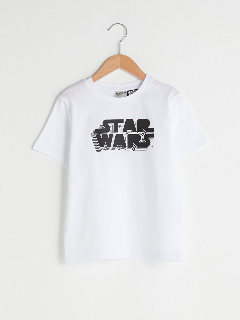 Crew Neck Star Wars Printed Short Sleeve Cotton Boy T-Shirt