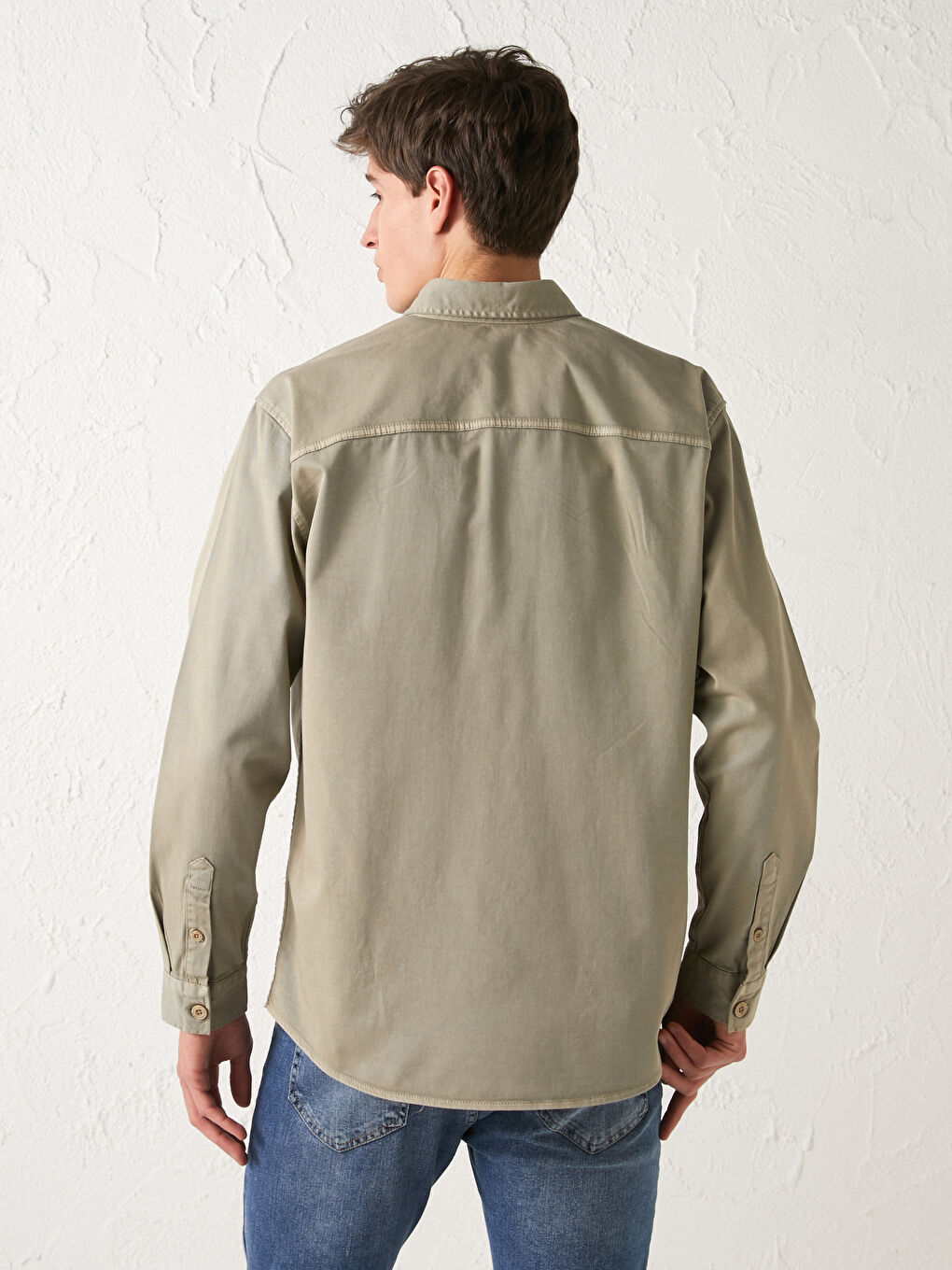 XSIDE Regular Fit Long Sleeve Gabardine Men's Shirt -S19162Z8-GEK
