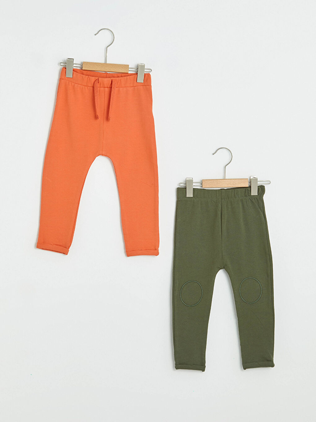 Базовые хлопковые брюки с эластичной резинкой на талии для маленьких мальчиков, 2 шт.