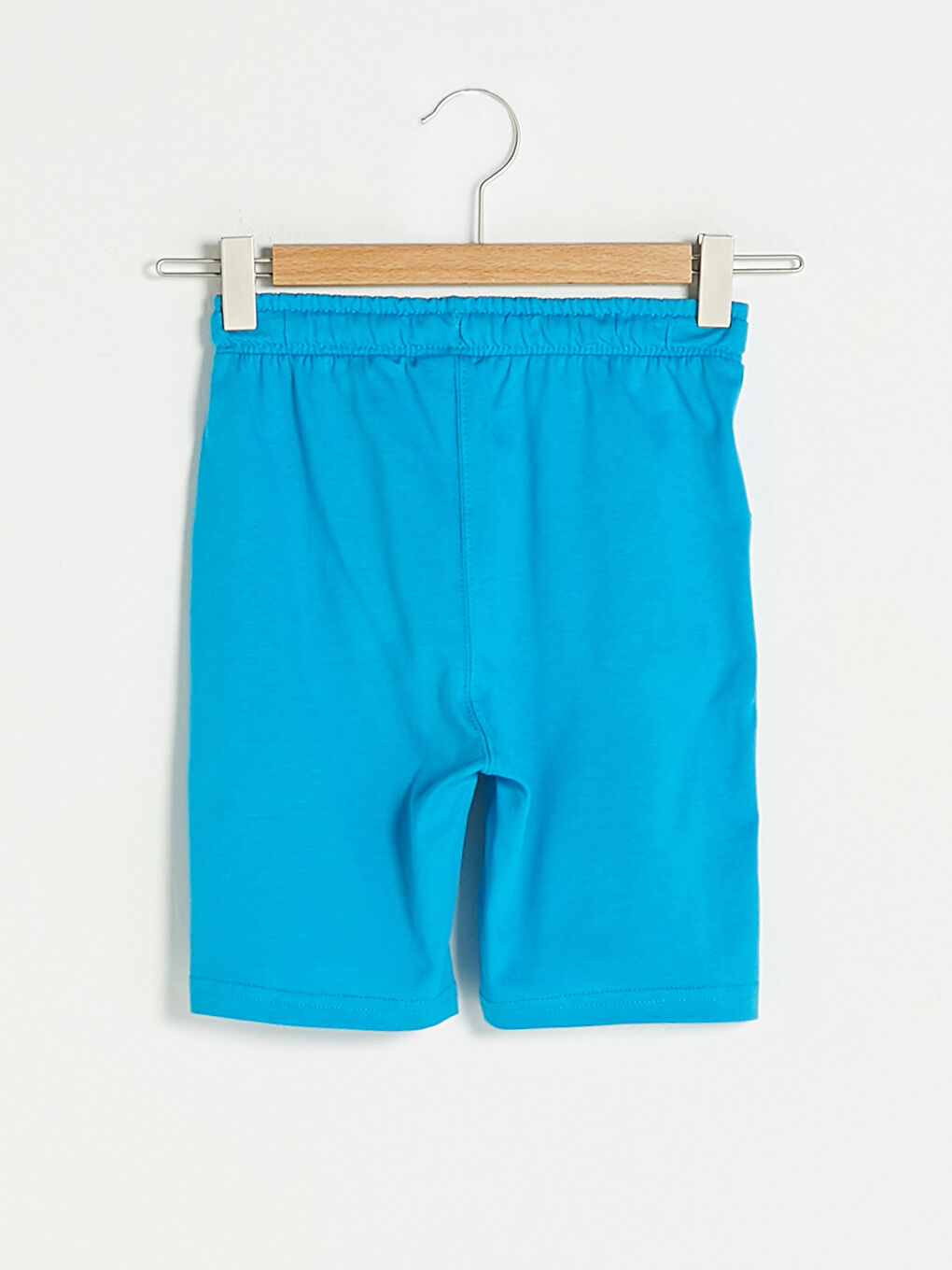 Turkuaz Beli Lastikli Basic Erkek Çocuk Şort-1
