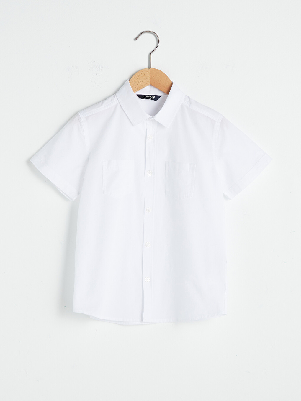 Basic Short Sleeve Boy's Poplin Shirt