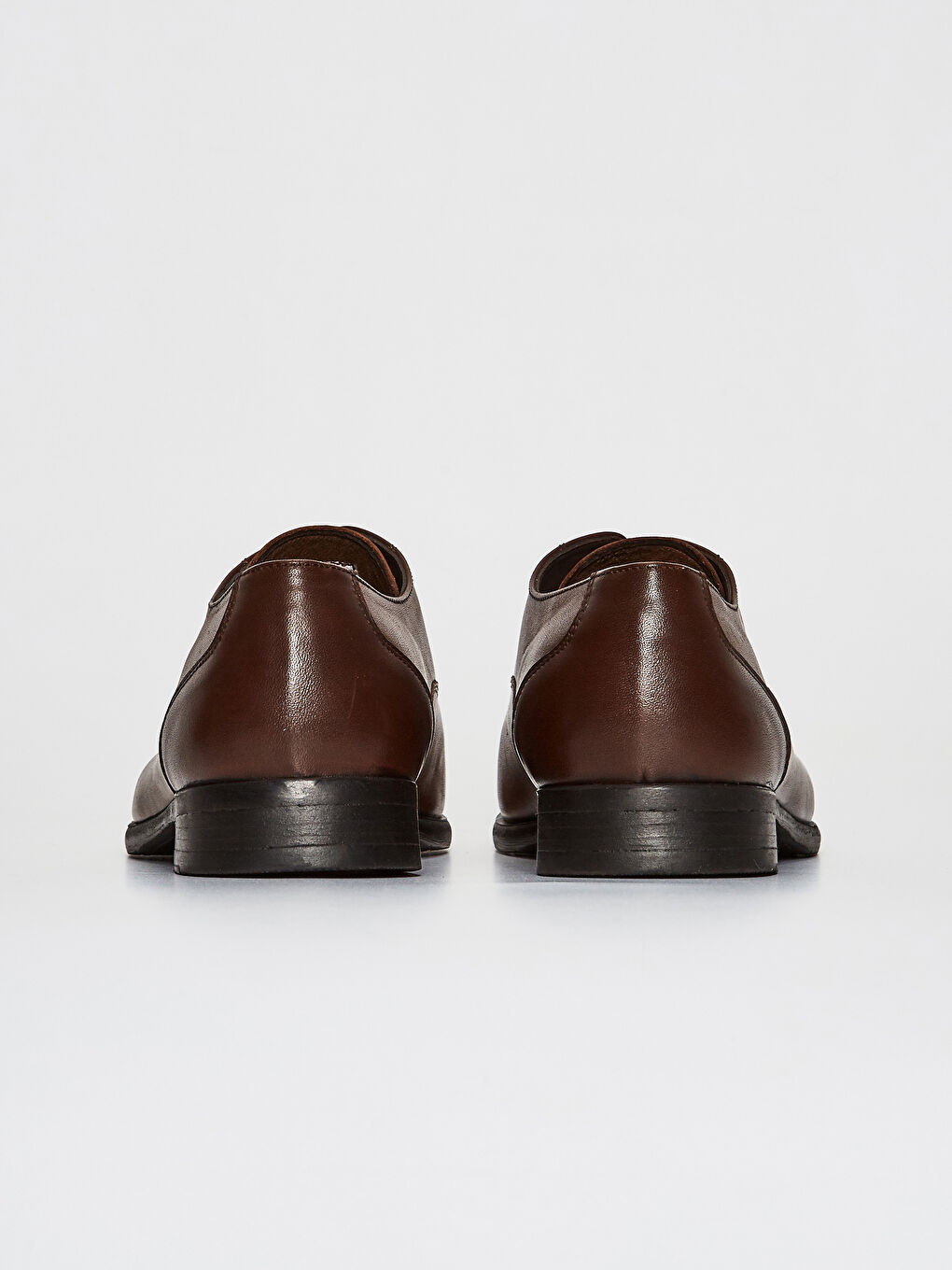 Kahverengi Hakiki Deri Bağcıklı Erkek Klasik Ayakkabı-3