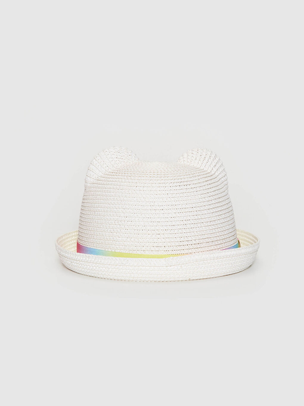 قبعة قش مزخرفة للبنات-2