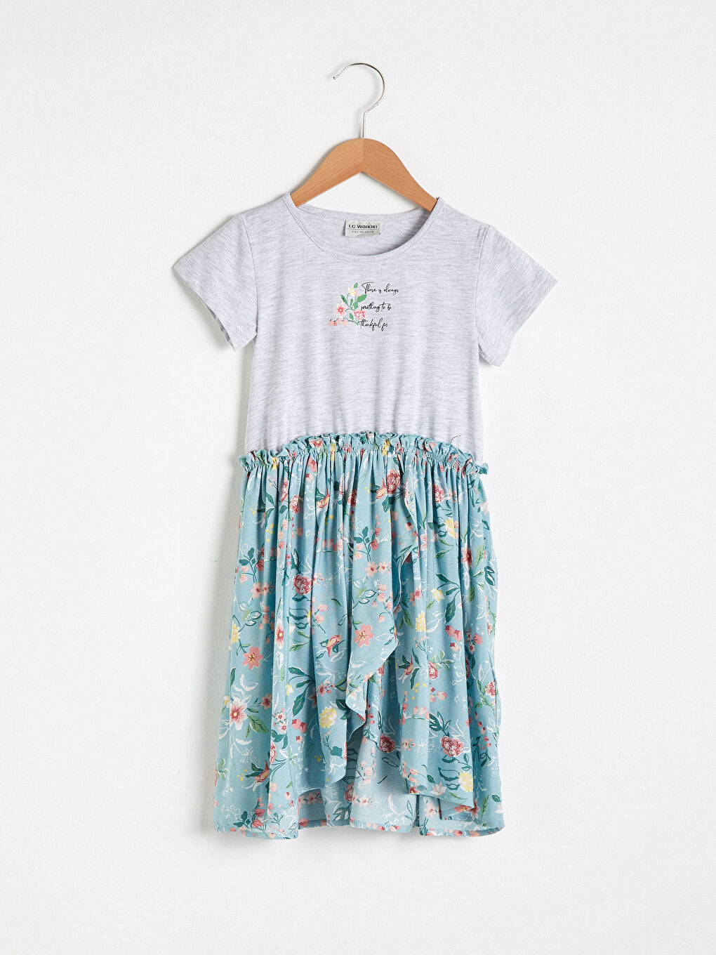 Robe en Viscose à Motifs pour Fille