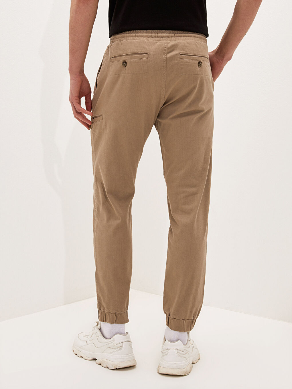 Брюки Мужские Slim Fit Из Твила-4