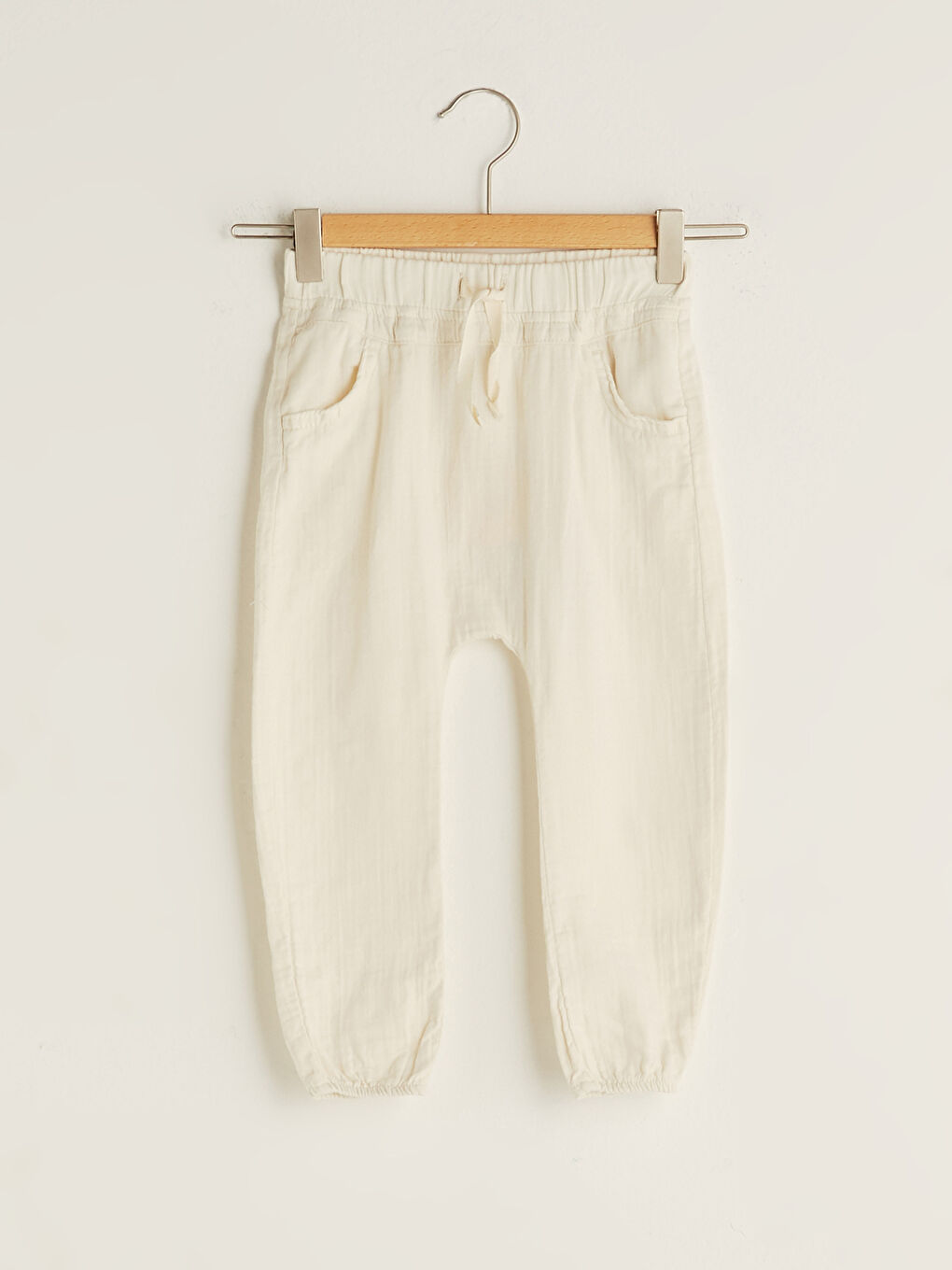 Pantalon de survêtement jogger basique en coton à taille élastiquée pour bébés garçons