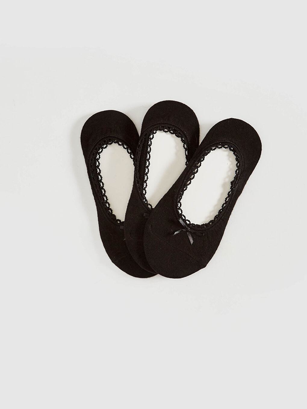 Lacy Cotton Ballet Socks 3 Pack