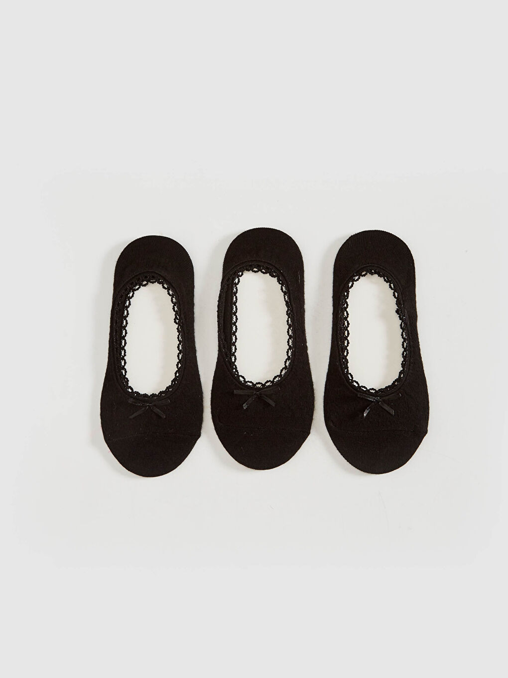 Lacy Cotton Ballet Socks 3 Pack-1