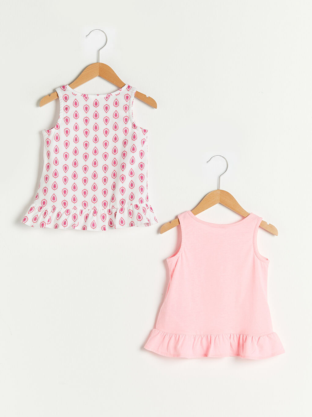 Crew Neck Printed Baby Girl Singlet 2-Pack-1