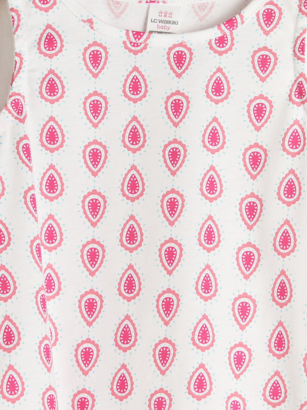 Crew Neck Printed Baby Girl Singlet 2-Pack-2