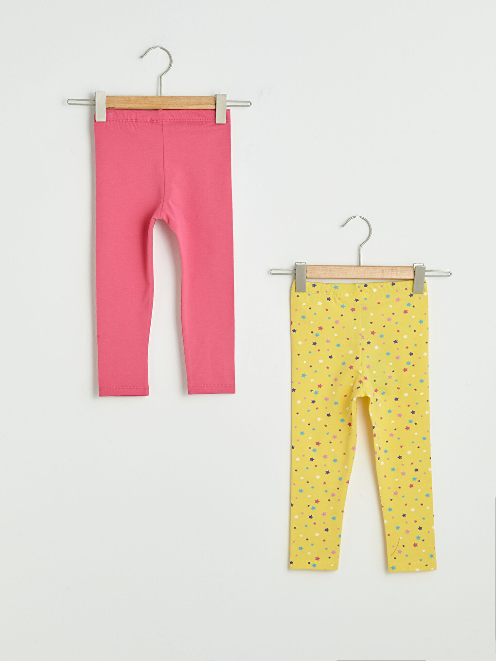 Elasticated Waist Printed Baby Girls Long Leggings 2 Pack-3