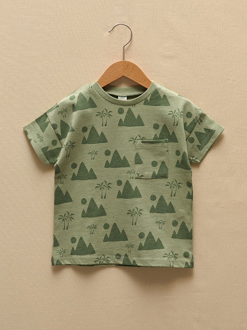 Crew Neck Short Sleeve Printed Baby Boys' T-Shirt and Shorts 2 Pack Set-1