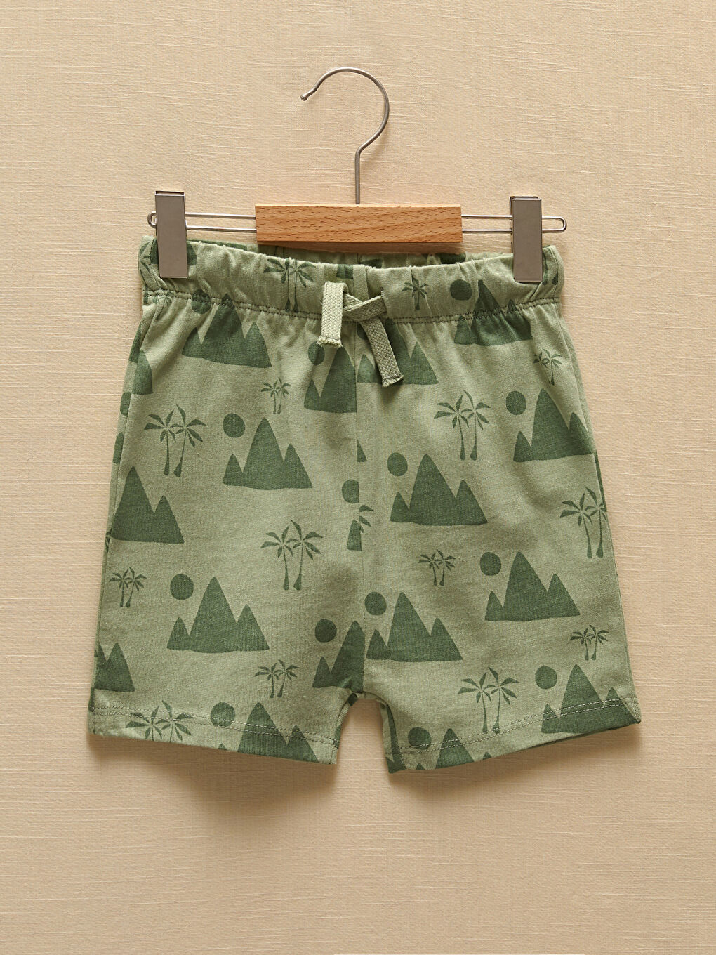 Crew Neck Short Sleeve Printed Baby Boys' T-Shirt and Shorts 2 Pack Set-3