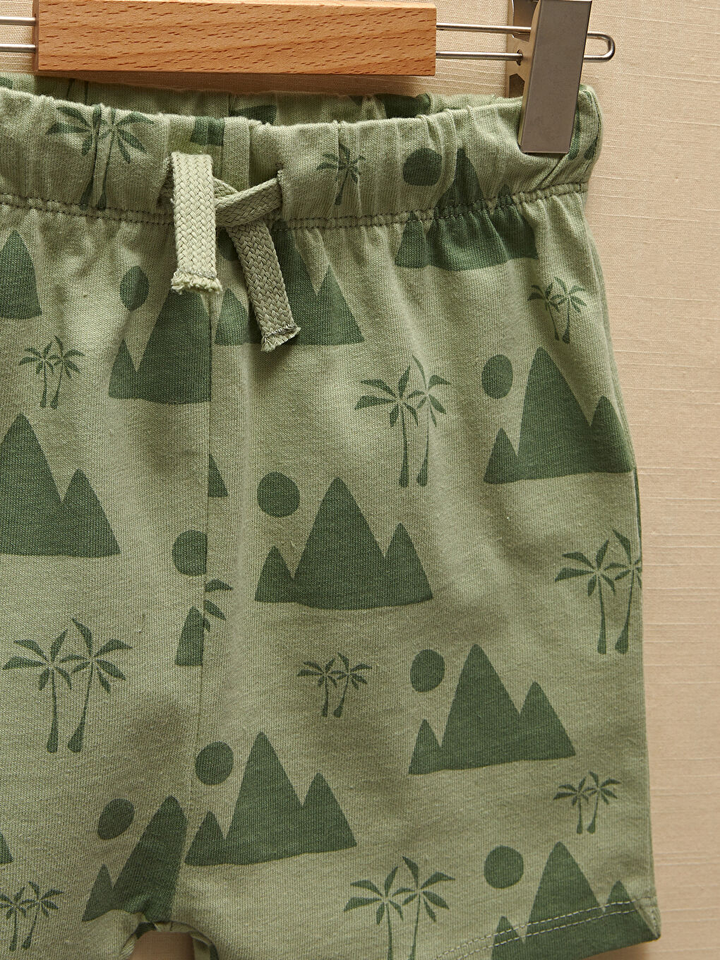 Crew Neck Short Sleeve Printed Baby Boys' T-Shirt and Shorts 2 Pack Set-4