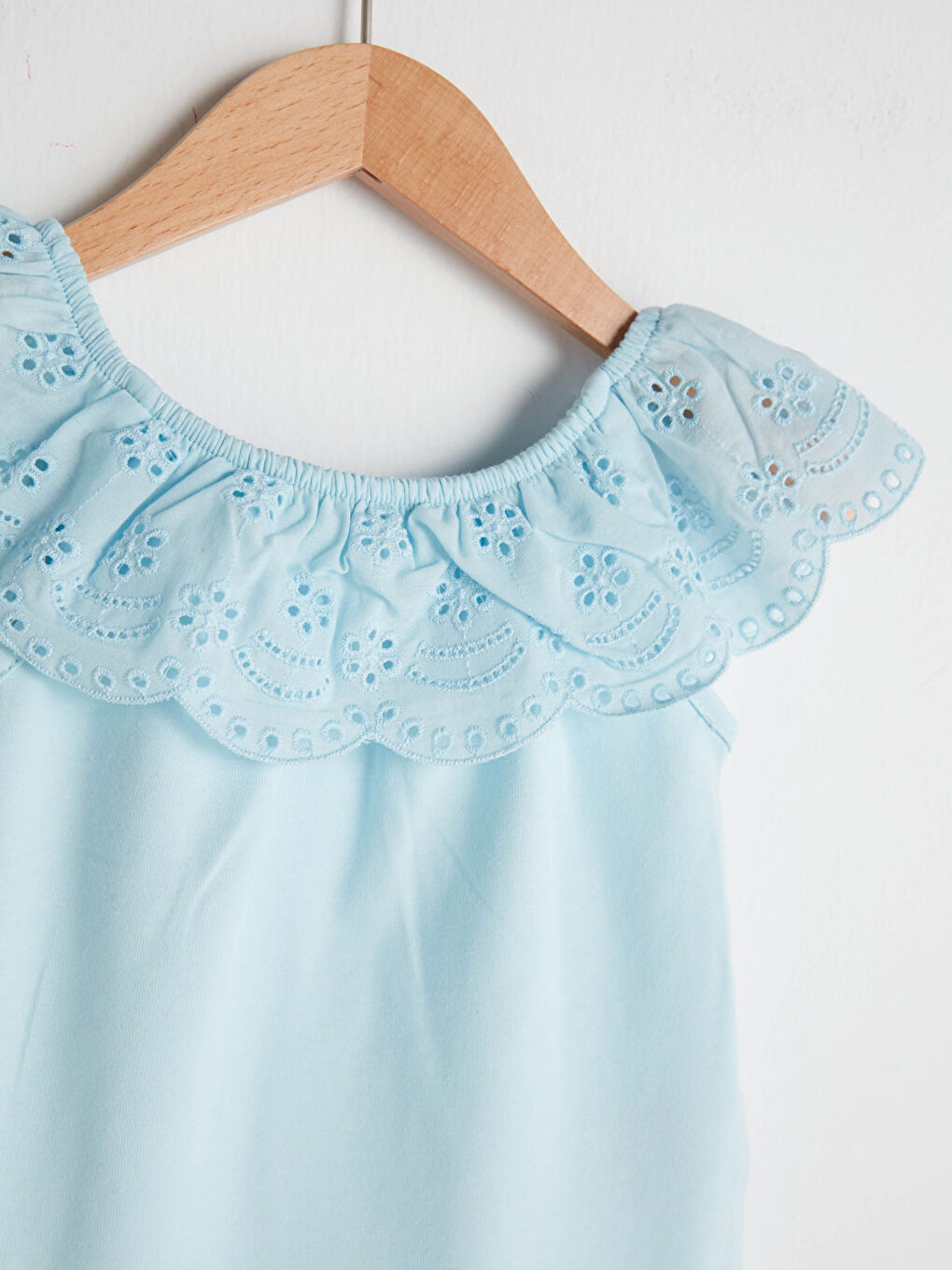 Frilly Boat Neck Basic Baby Girl Snap Body-3