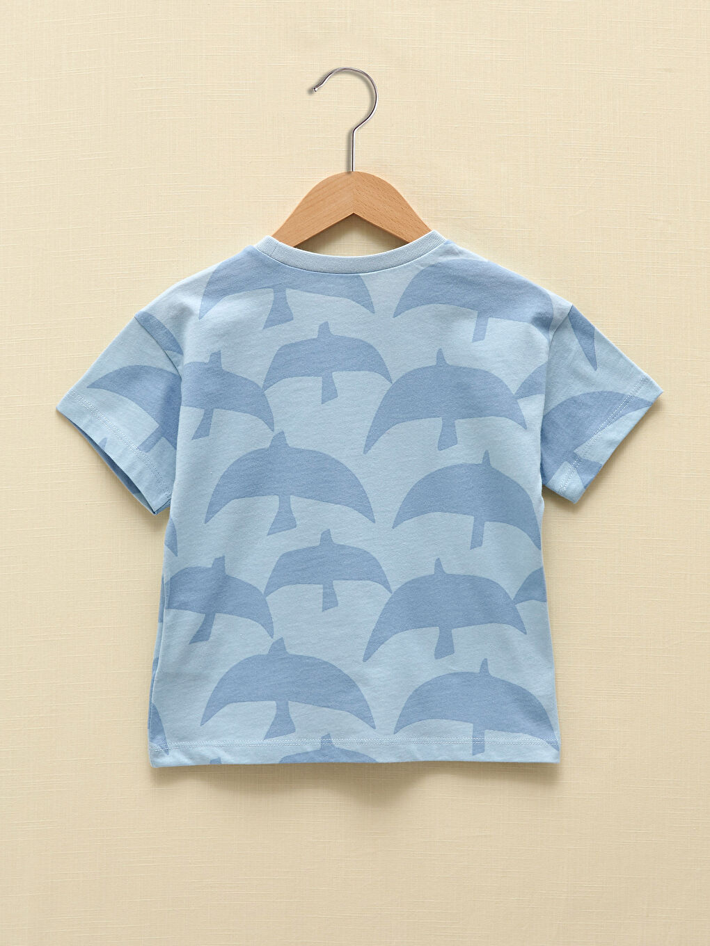 Mavi Bisiklet Yaka Kısa Kollu Baskılı Erkek Bebek Tişört-2