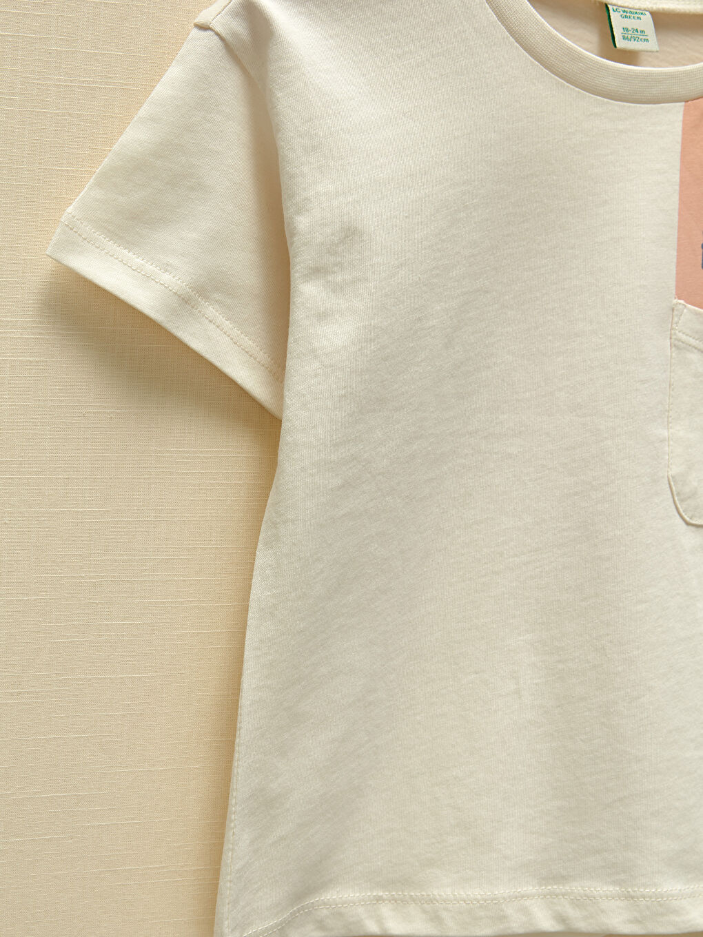تيشيرت للأولاد الرضع مطبوع بياقة دائرية وكم قصير-3