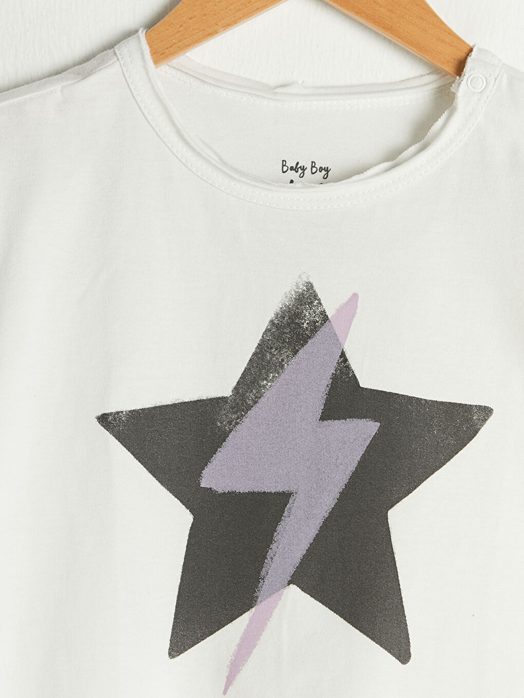 Crew Neck Short Sleeve Printed Cotton Baby Boy T-Shirt-2