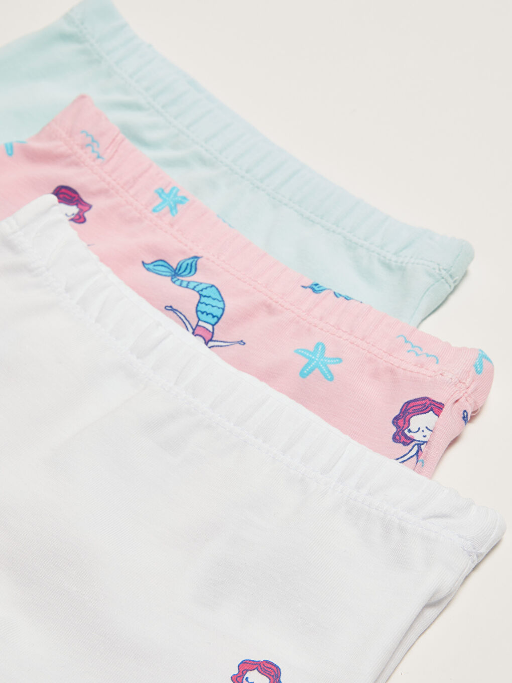Elastic Waist Printed Cotton Baby Girl Boxer 3 Pieces-2