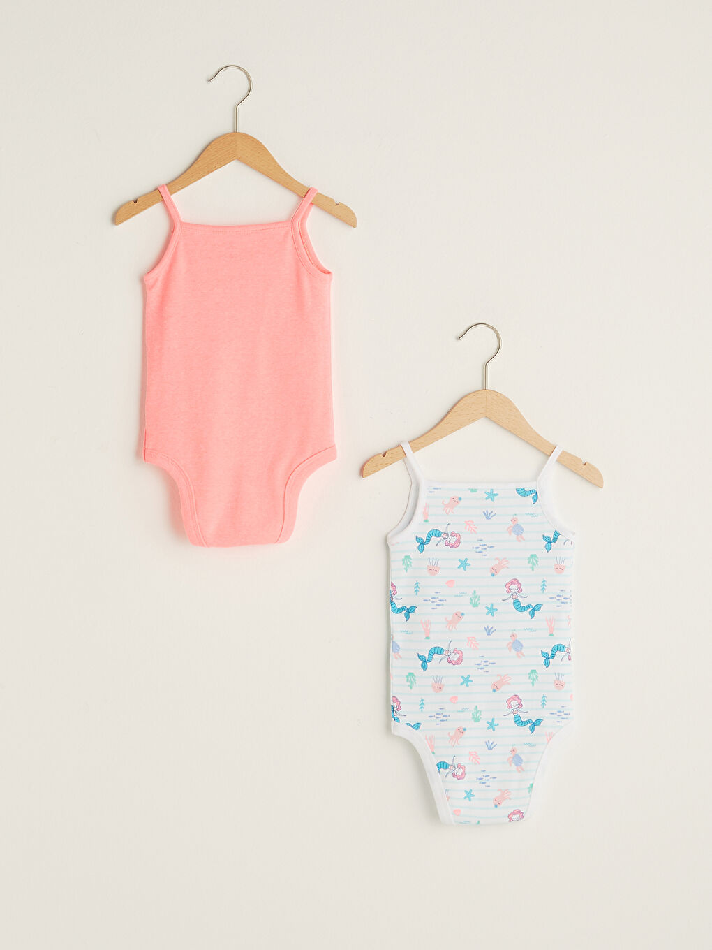 Body Bébé Imprimé À Bretelles Et Col Carré Avec Boutons-Pression 2 Pièces-1