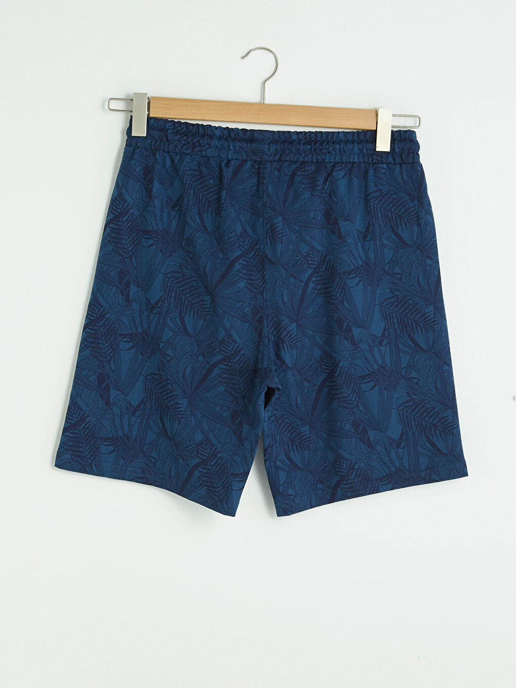 İndigo Standart Kalıp Desenli Erkek Şort-4