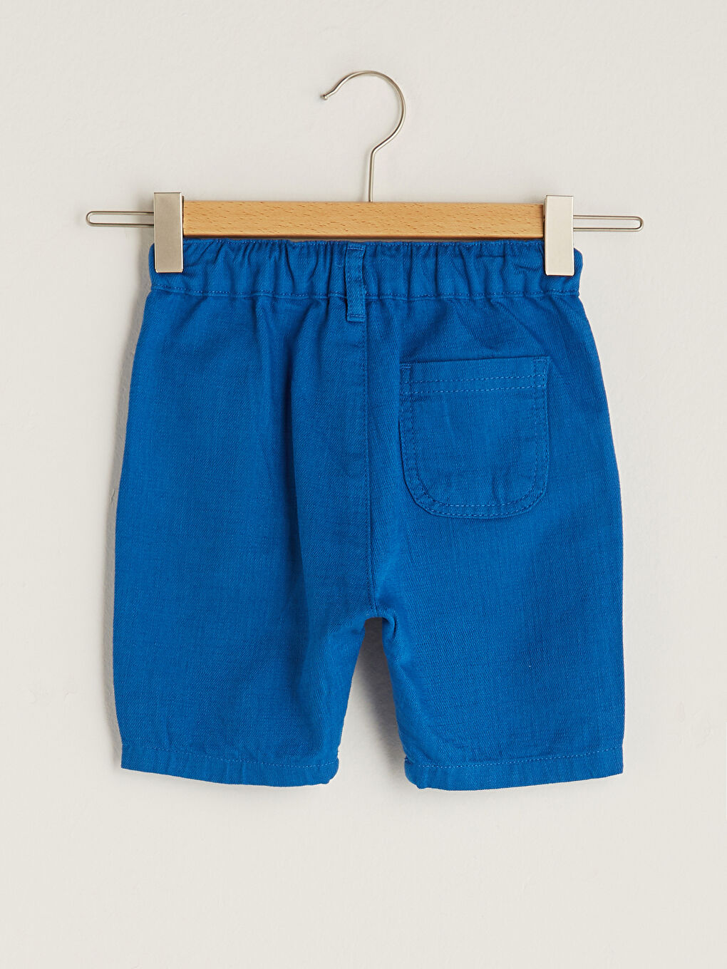 Mavi Beli Lastikli Basic Erkek Bebek Şort-6