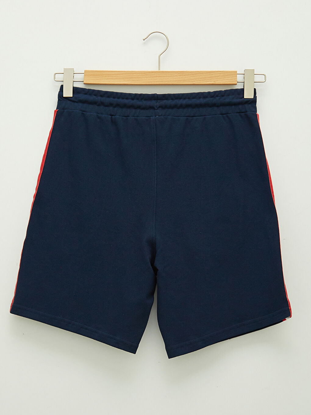 Lacivert Standart Kalıp Örme Erkek Şort-6