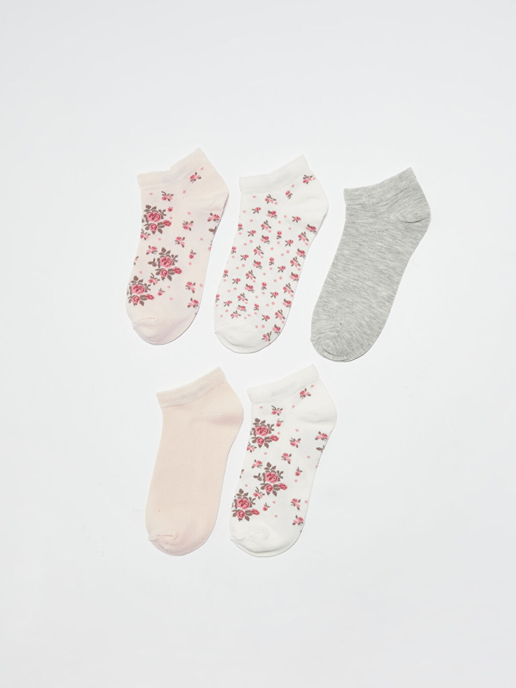 Patterned Women's Trainer Socks 5 Pack-1